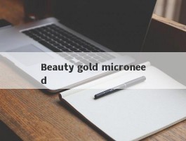 Beauty gold microneed