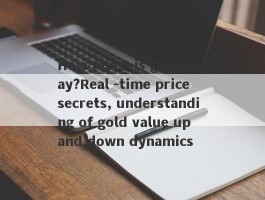 How much is gold today?Real -time price secrets, understanding of gold value up and down dynamics