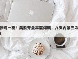 惊魂一夜！美股开盘再度熔断，八天内第三次！