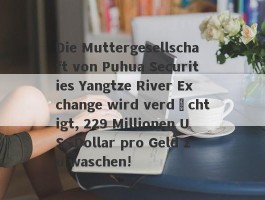 Die Muttergesellschaft von Puhua Securities Yangtze River Exchange wird verdächtigt, 229 Millionen US -Dollar pro Geld zu waschen!